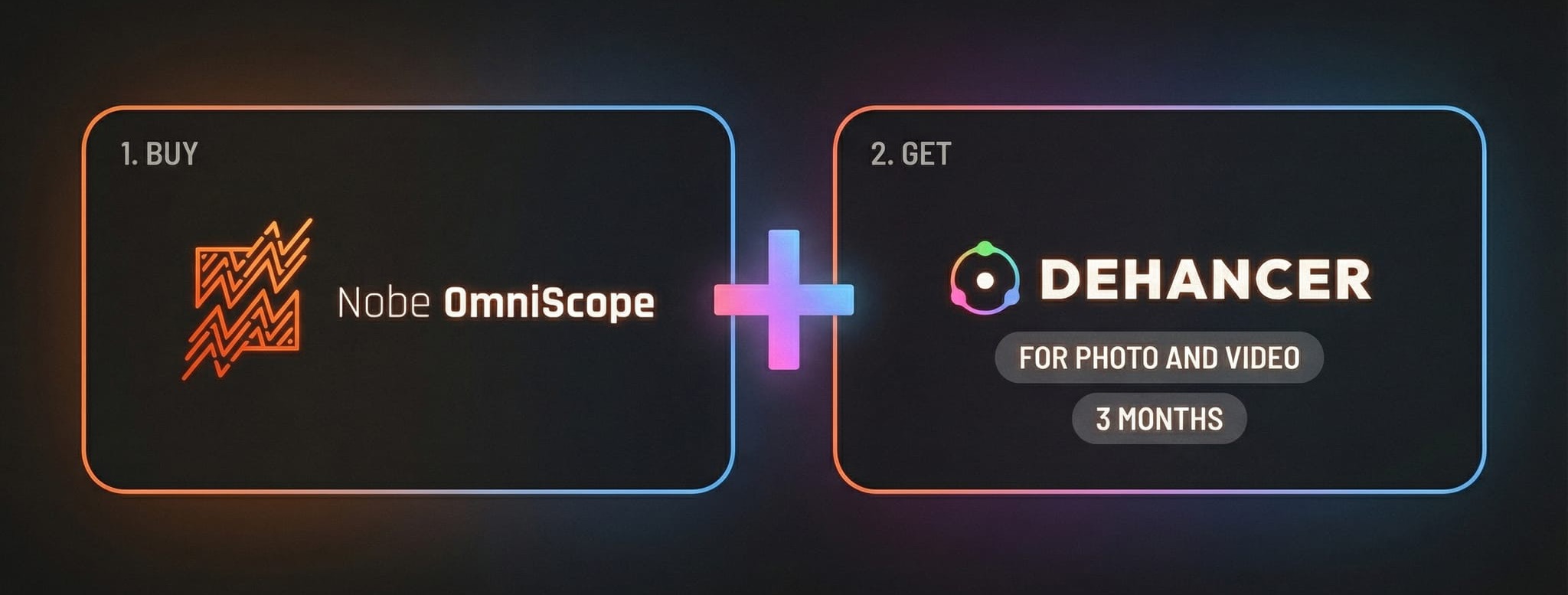 Nobe OmniScope and Dehancer partnership promo banner